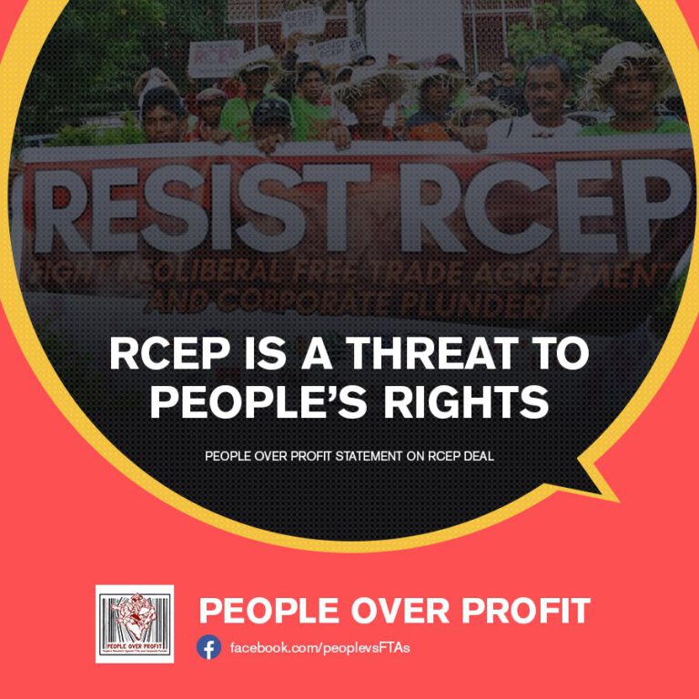 RCEP is a threat to people’s rights