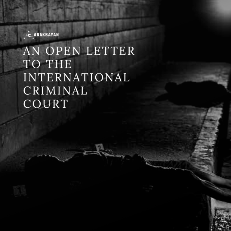 An Open Letter to the International Criminal Court