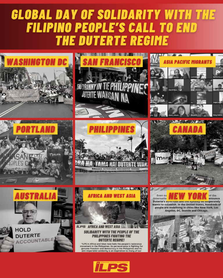 #EndUSDuterteRegime | International protests sparked in time for Philippine President Duterte’s last State of the Nation Address