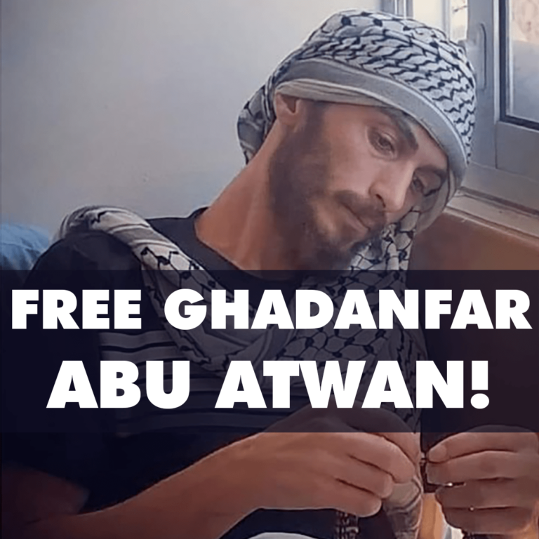 Ghadanfar Abu Atwan on 60th day of hunger strike – take action to demand his freedom