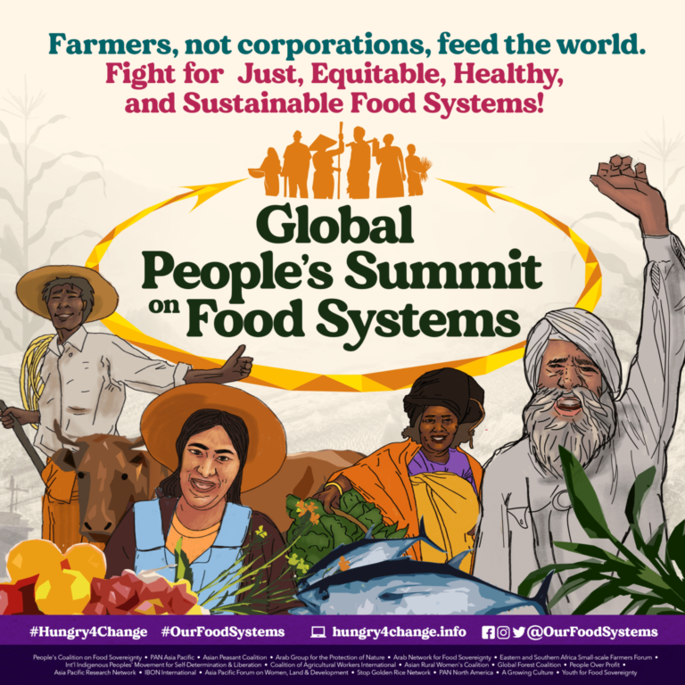 #SiegeTheSummit: Reclaim our land, seeds, and rights! End Neoliberal Food Systems Now!
