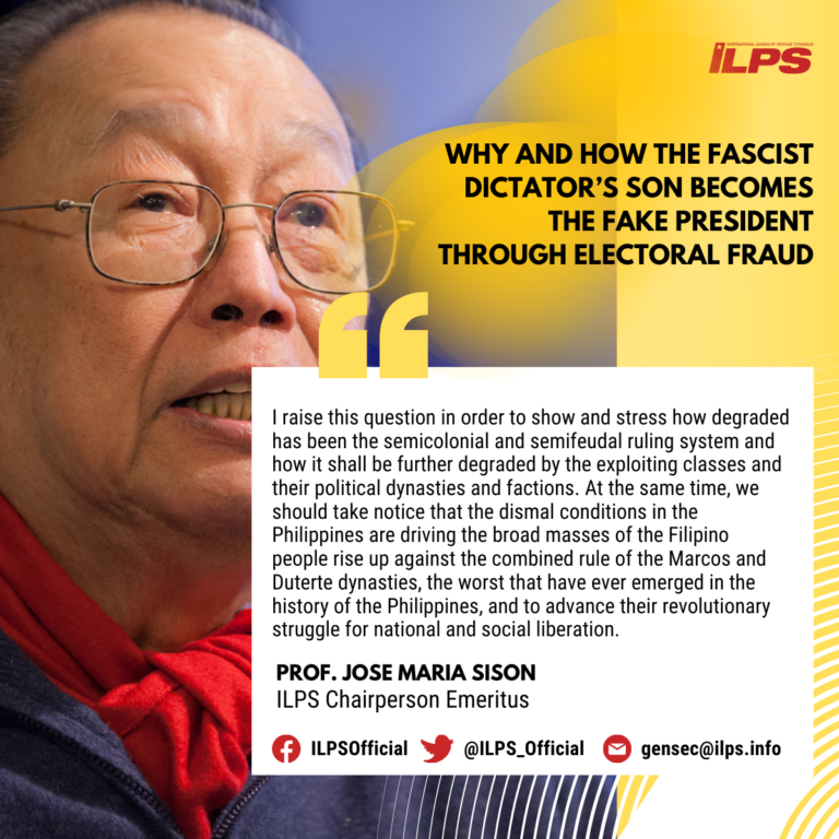 Why and How the Fascist Dictator’s Son becomes the Fake President through the Electoral Fraud