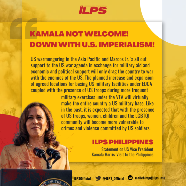 KAMALA NOT WELCOME! DOWN WITH U.S. IMPERIALISM!