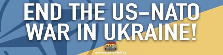 END THE US-NATO WAR IN UKRAINE!